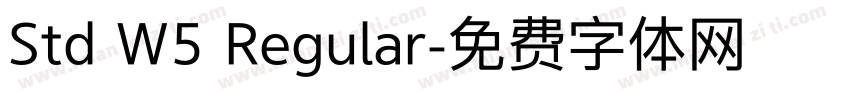 Std W5 Regular字体转换